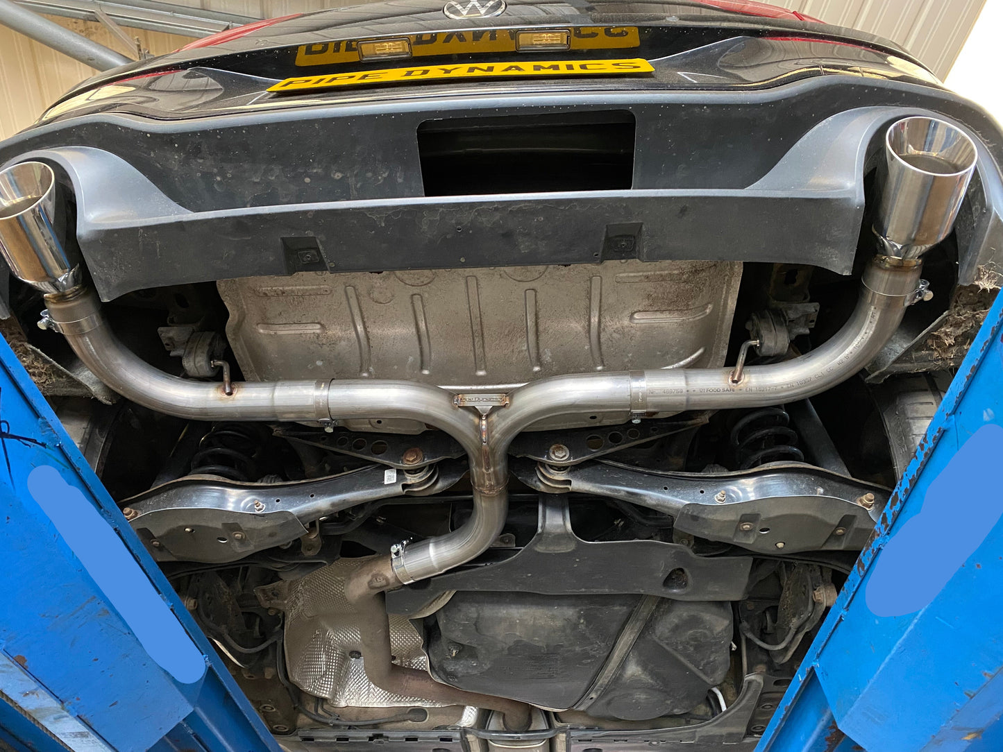 VW Golf MK8 2.0 GTI -Back Box Delete Pipe Dynamics Performance Exhaust