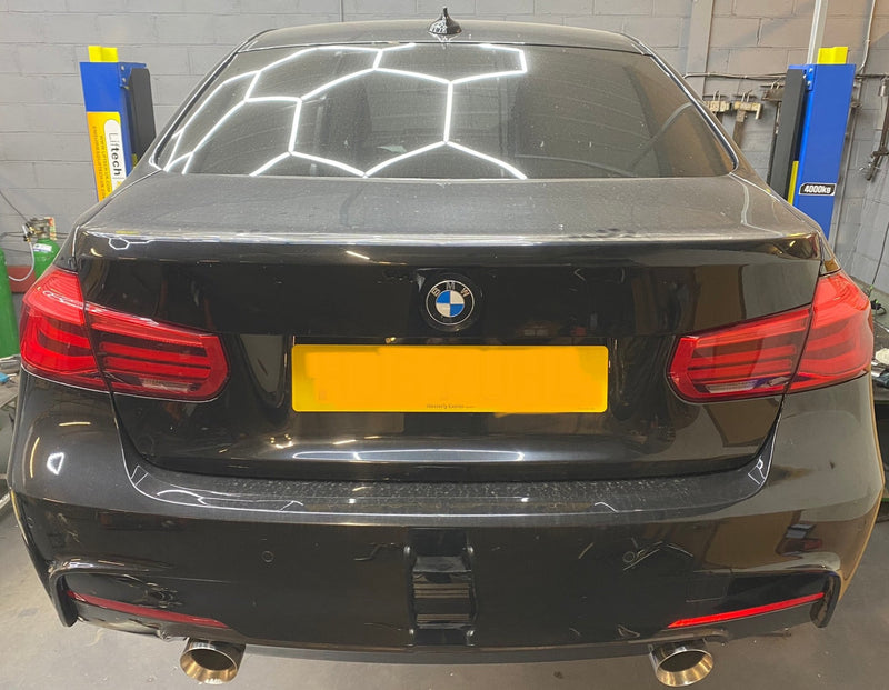 BMW 330D 255 BHP F30/F31 - BACK BOX DELETE DUAL EXIT CONVERSION | Pipe ...